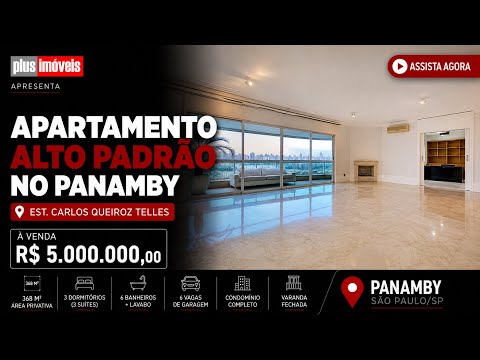 Vídeo do imóvel — PANAMBY ANDAR ALTO - VISTA PARA PARQUE -  368,0M2 AU, 3 SUÍTES, TERRAÇO GOURMET,  6 GARAGEM .