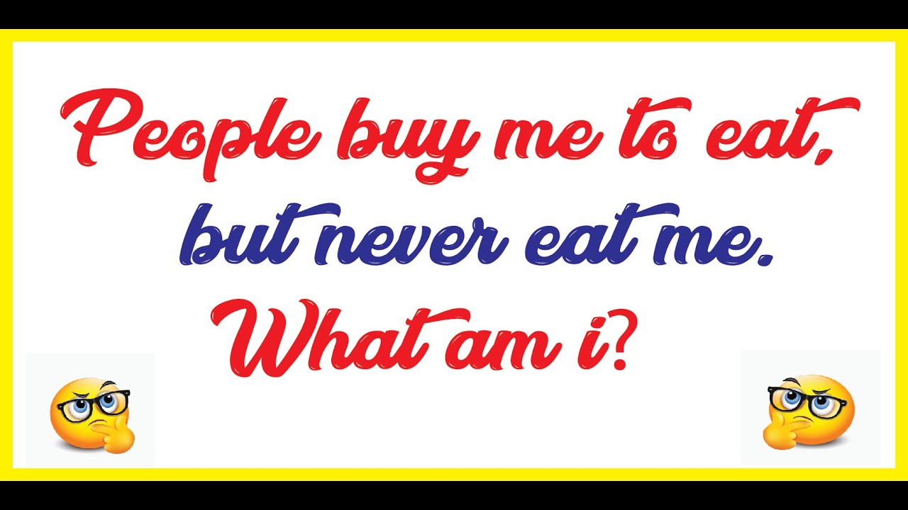 People Buy Me To Eat, But Never Eat Me Trivia | Quiz | GK Questions | Riddles With Answer | Puzzle