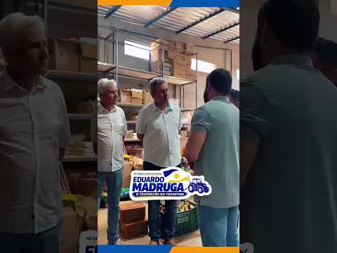 Eduardo Madruga prestigia inauguração de supermercado em Darcinópolis e destaca geração de empregos