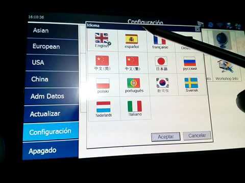 Autel Maxidas, fallo cambio idioma