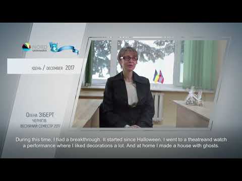 Video feedback of Olena Zibert, graduate of the Ukraine-Norway project