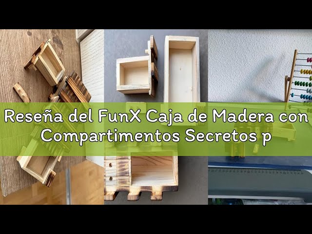 Vídeo relacionado con FunX Caja de Madera con Compartimentos Secretos para Regalo de Bodas, Cumpleaños, Consagración Juvenil - Rompecabezas Mágico, 15 x 8,5
