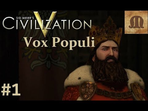 Let's Play Civilization 5 Vox Populi - Poland p.1 (deity, epic)