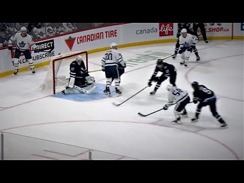 Michael Bunting With The Equalizer On The Power Play For The Maple Leafs