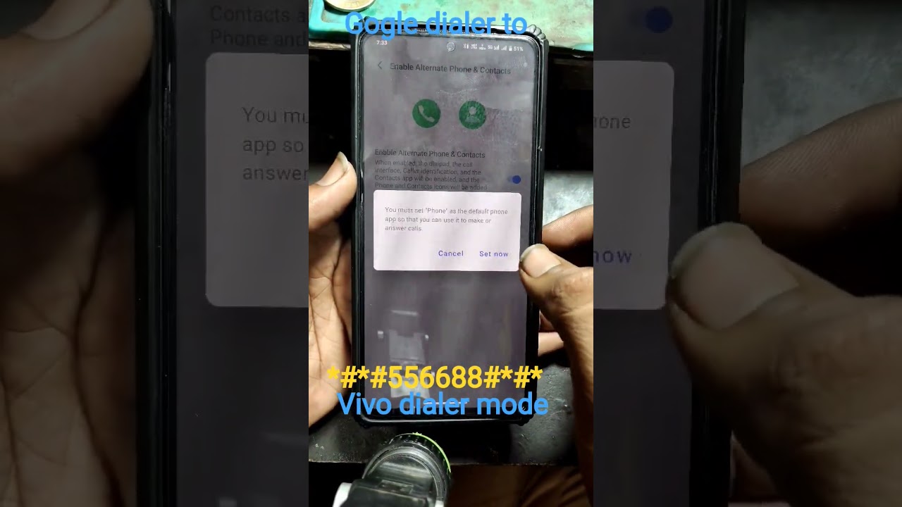 gogle dialer to vivo dialer iQOO mode#code