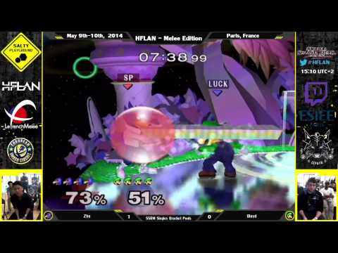 HFLAN - SP | Zhu (Falco) Vs Blayd (Luigi) - SSBM Singles Bracket Pool B1 R3
