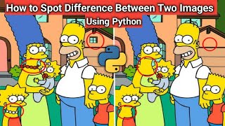 Download the video "How to compare two images and display the differences using Python | Spot the difference | PILLOW"