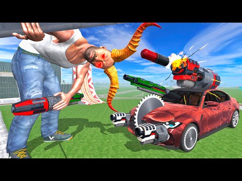 Upgrading Weapon Car to Kill Devil Franklin - INDIAN BIKE DRIVING 3D