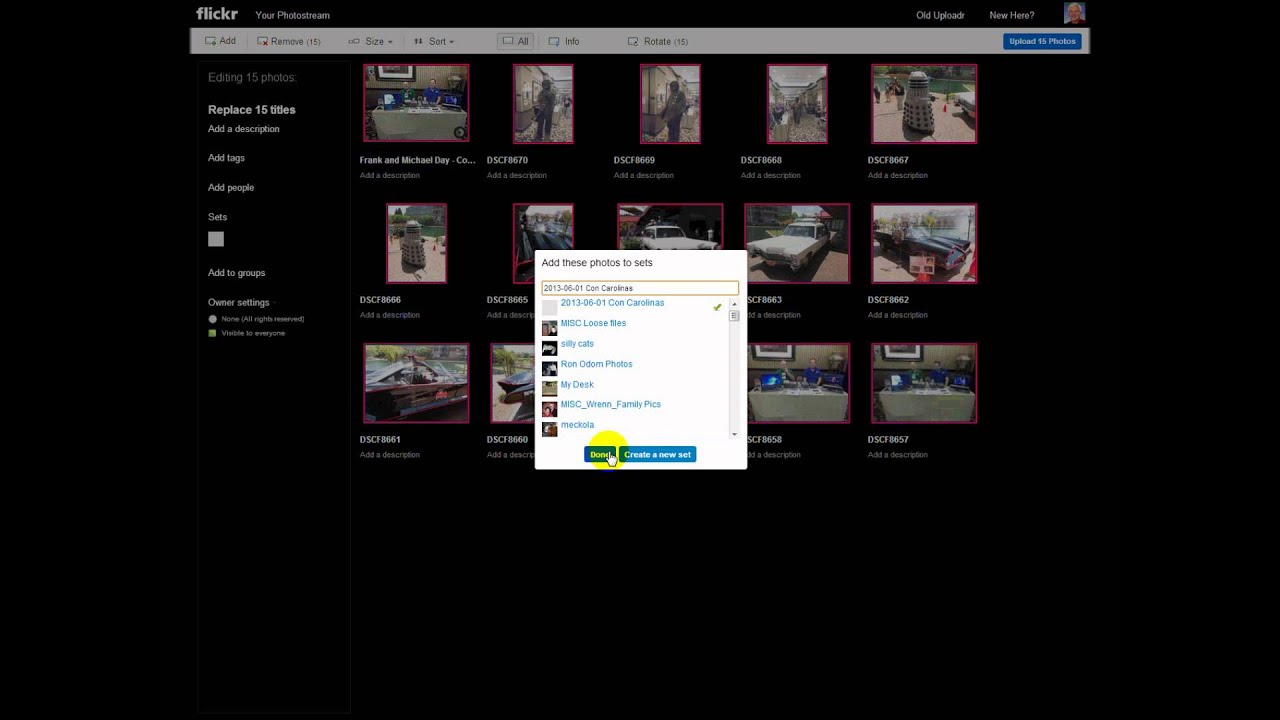 Flickr tutorial #1 Uploading, creating albums, and using options