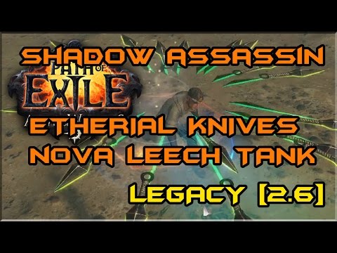 [2.6] Insane ES Leech Tank Shadow! Facetanking Beyond Bosses! EK Assassin 86 - Path Of Exile