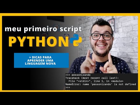 Como aprender uma nova linguagem de programação - Aula 1 - Meu primeiro script em python