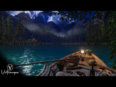 Summer Lake | Night Ambience | Calm Lakeshore & Nature Sounds