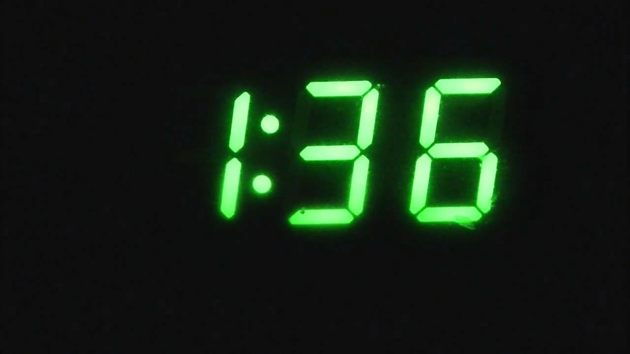 Digital clock Time lapse