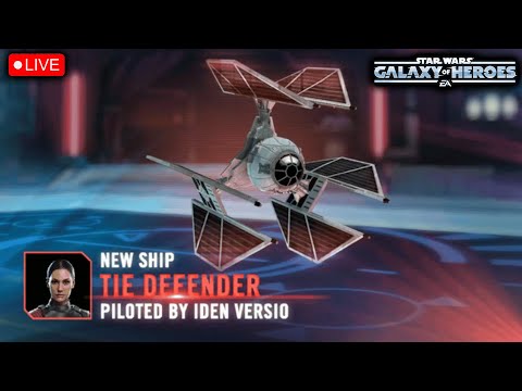 TIE DEFENDER 4 STAR UNLOCK TESTING LIVE - FULL AUTO EXECUTOR - STAR WARS: GALAXY OF HEROES