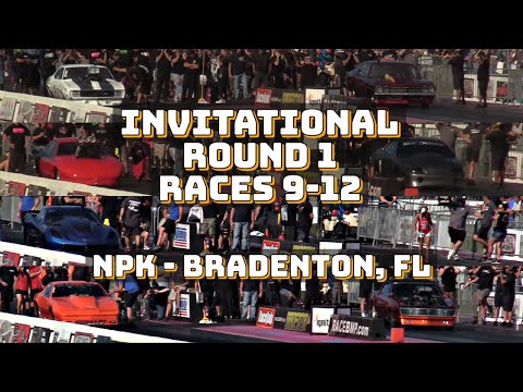 Street Outlaws 2021 No Prep Kings - Bradenton, FL: Invitational Round 1, Races 9-12