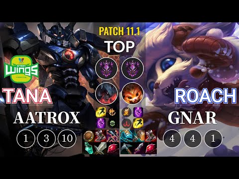 JAG TaNa Aatrox vs Roach Gnar Top - KR Patch 11.1