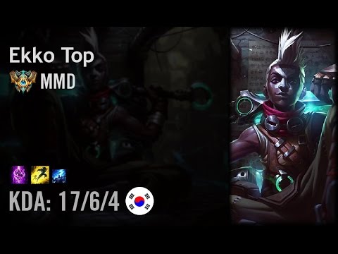 Ekko Top vs Gnar - MMD - KR Challenger Patch 6.14