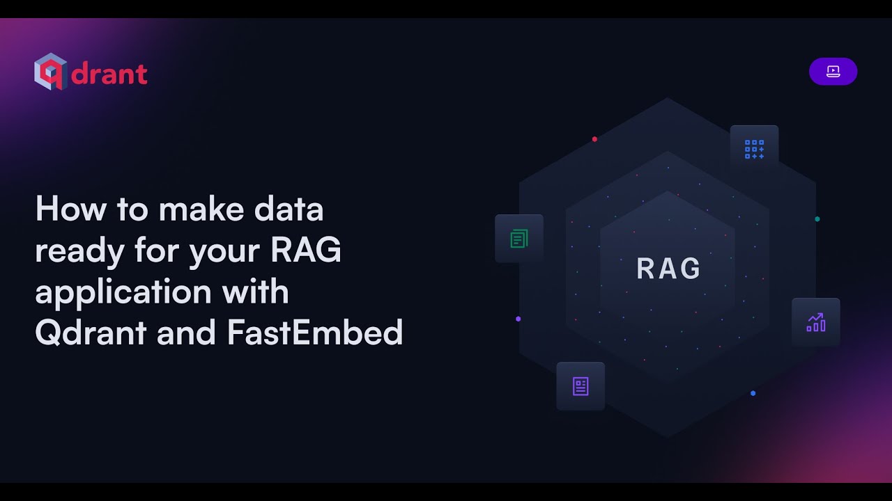 How to prepare data for your RAG application with Qdrant and FastEmbed - create embeddings