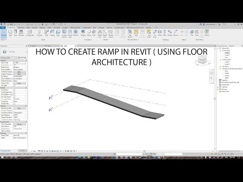 HOW TO CREATE RAMP IN REVIT ( USING FLOOR ARCHITECTURE )