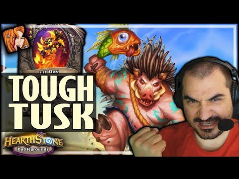 TOUGH TUSK CAN GO ALL THE WAY! - Hearthstone Battlegrounds