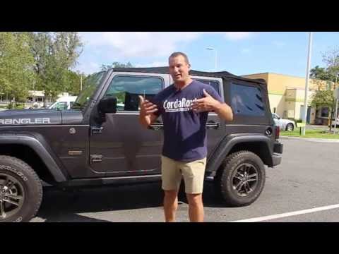 Soft Top Removal Jeep Wrangler Unlimited 2016