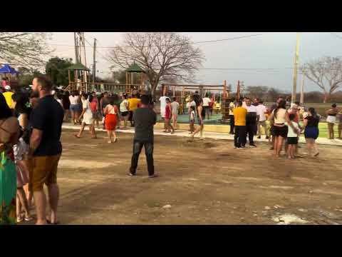 Inauguração de um brinquedo praça em varjota Ceará 