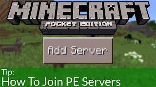 How To Join Minecraft Pocket Edition Servers