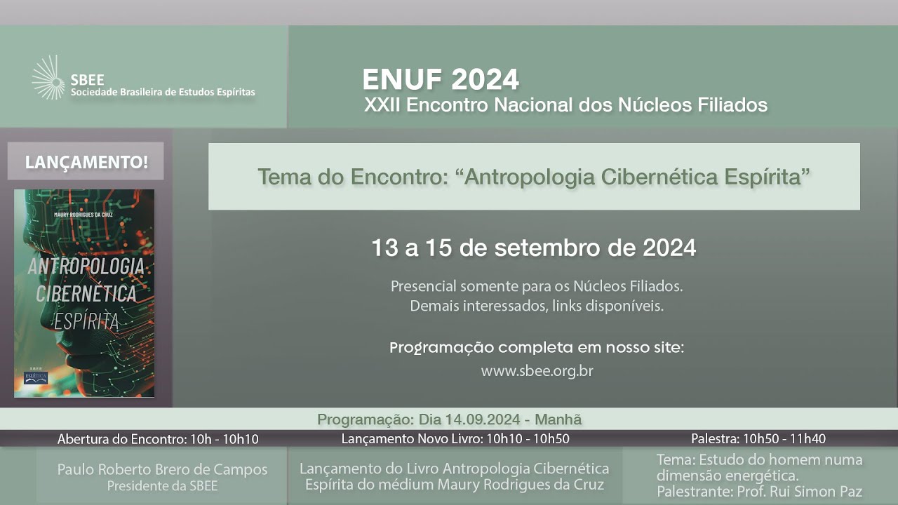 ENUF - Encontro o Núcleos filiados da SBEE - 13-14/09/2024