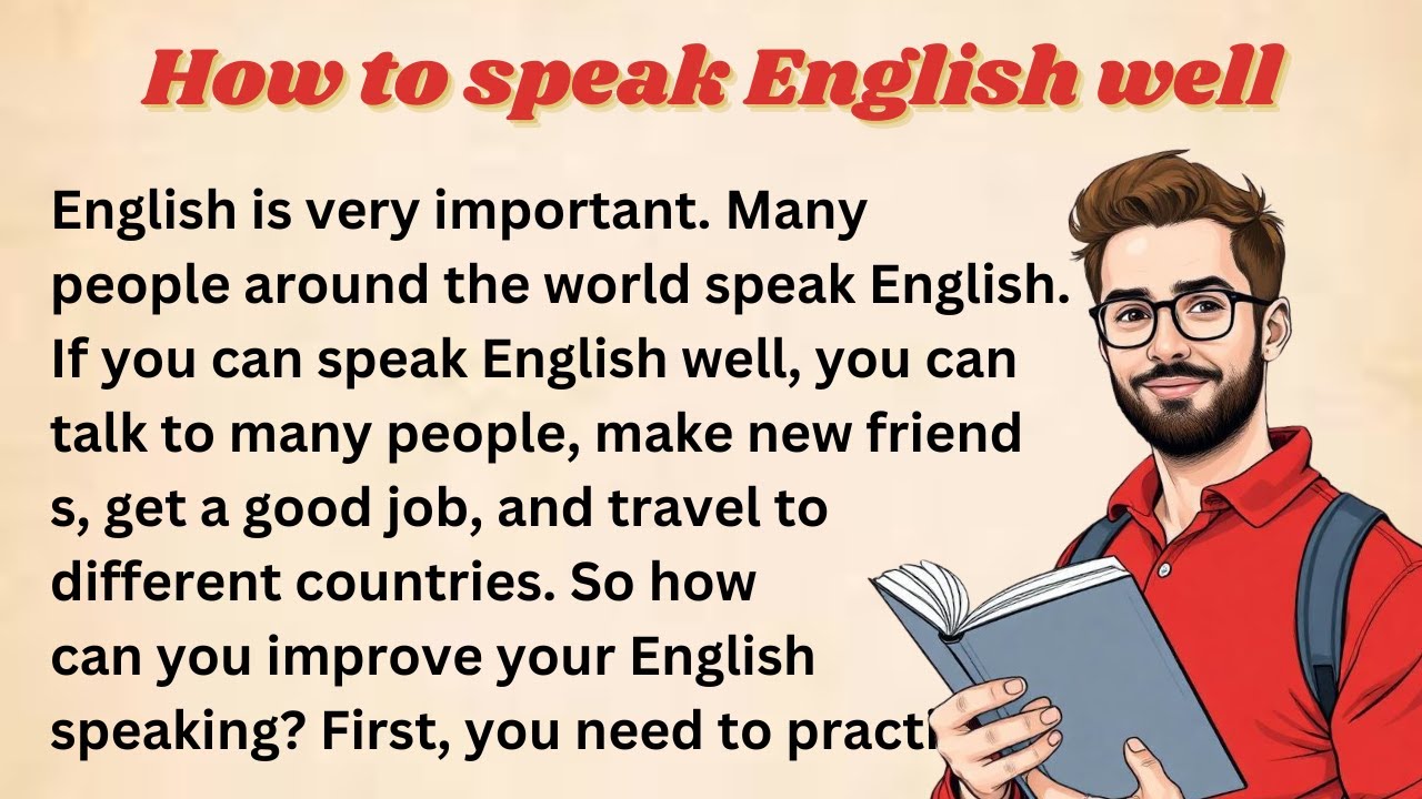 How to speak English well || Graded Reader || Improve Your English || Learn English With Audio ||