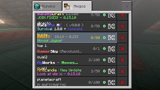NUEVOS SERVIDORES para CRAFTSMAN 0.15.10 y MCPE 0.15.10