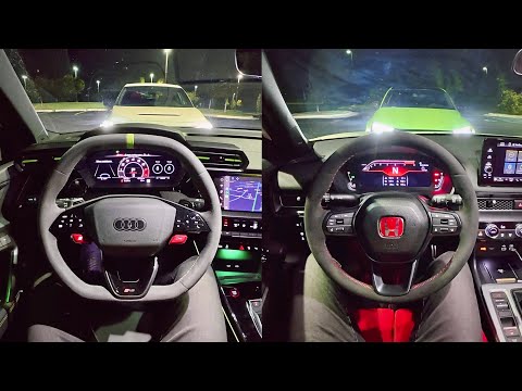 2025 Audi RS3 vs. Modified FL5 Honda Civic Type R - RS3 Final Thoughts (Night Drive)