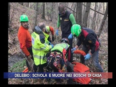 Delebio: scivola e muore nei boschi di casa