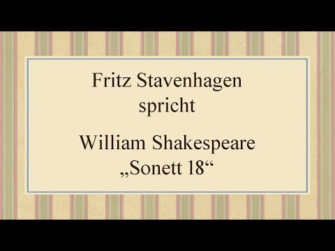 William Shakespeare „Sonett 18“