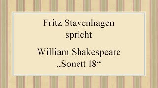 William Shakespeare „Sonett 18“