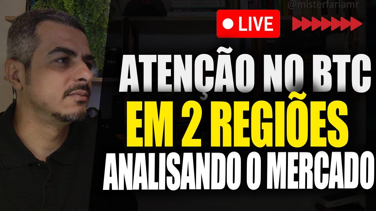 BITCOIN AGORA AO VIVO - ARMADILHAO O A TENDÊNCIA MUDOU? - Bitcoin Altcoins e ETFs
