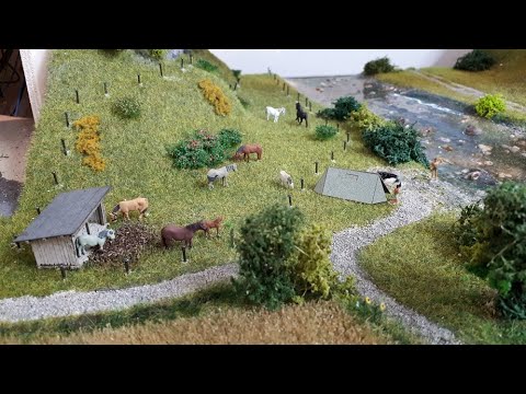 V22 Baufortschritt Landschaft Berg Fluss Teich Pferdehof Modellwasser Neuvorstellung