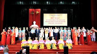 Bế mạc lớp tập huấn, bồi dưỡng hát chèo, hát văn, hát xẩm, nâng cao hoạt động các Câu lạc bộ nghệ thuật truyền thống trên địa bàn phường Tam Điệp và phường Trung Sơn.