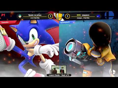 Zespeon (Sonic) vs Spam no Jutsu (Mii Gunner) - Smash Knights Spring 2022 #3 Losers Semis