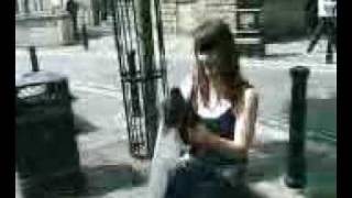 The PopUp Umbrella. (Modelled By Carmel.)