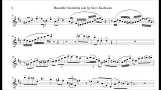 Steve Kaldestad - Beautiful Friendship (Transcription)