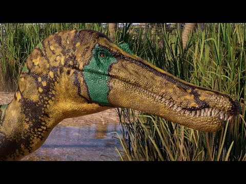2 Baryonyx & 2 Suchomimus Breakout - Jurassic World Evolution 2 Mods (4K 60FPS)