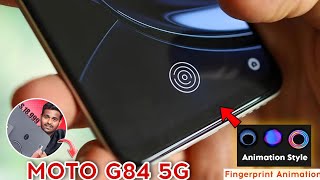 Moto g84 5g Display Fingerprint Animation Setting - Moto G84 Fingerprint Theme Kaise Change Kare