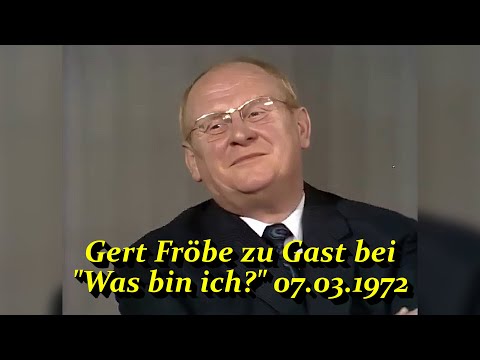 Gert Fröbe as a guest on "What am I?" 07.03.1972