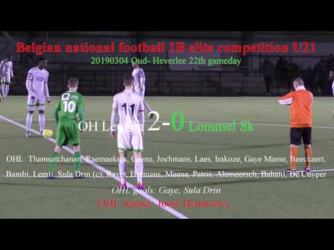 Elite U21 OH Leuven - Lommel SK 2-0