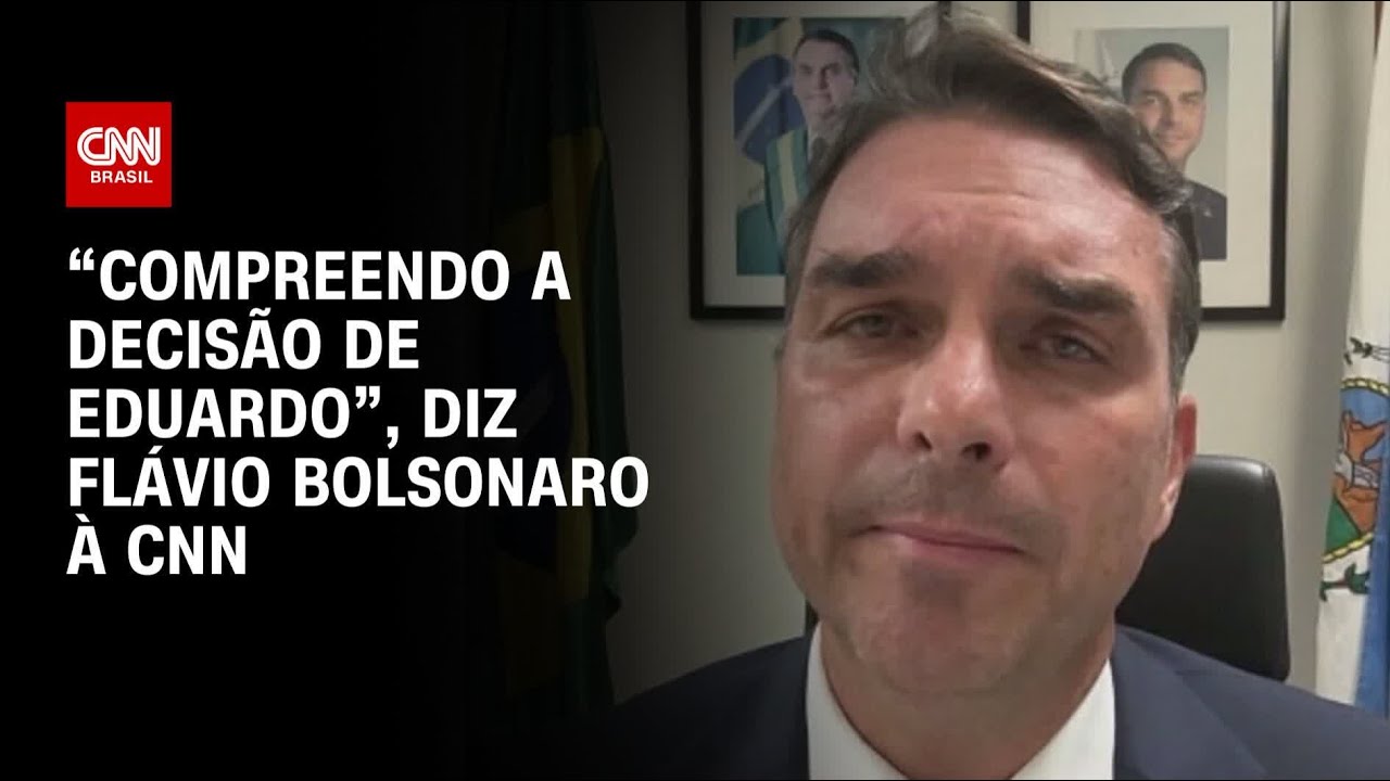 Flávio Bolsonaro à CNN: “Compreendo a decisão de Eduardo de se afastar do cargo” | CNN ARENA
