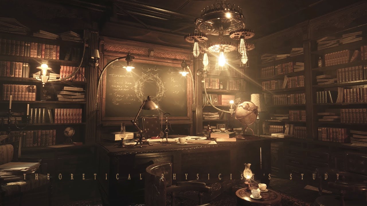 🖋A Physicist's Study Room I Immersive Experience [4K]