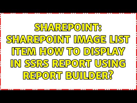 Sharepoint: SharePoint image list item how to display in SSRS report using Report Builder?
