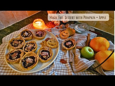 Pumpkin pie with apple and walnut filling | A cozy autumn dessert recipe 🍂🎃
