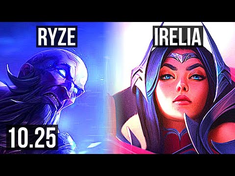 RYZE vs IRELIA (MID) | Legendary, 17/5/11 | KR Master | v10.25