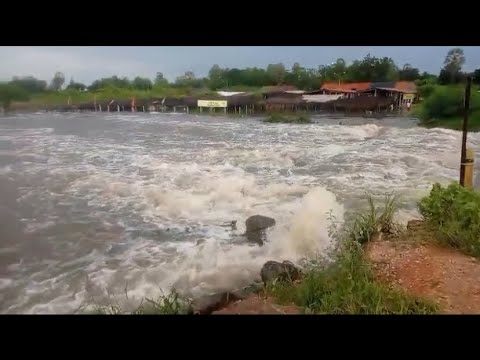 Cheia Grande Rio Jaguaribe em Tabuleiro do Norte Ceará hoje 30/03/2024